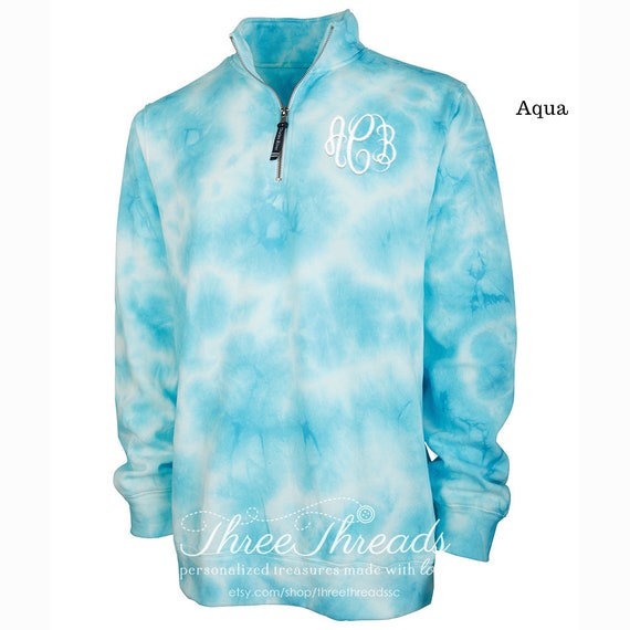 【IONSEOUL】Meti Tie Dye Embroidered Sweatshirt 4JH490 Custom Embroidery - Zuni - TIE-DYE Pullover Hoodie - ZS4004