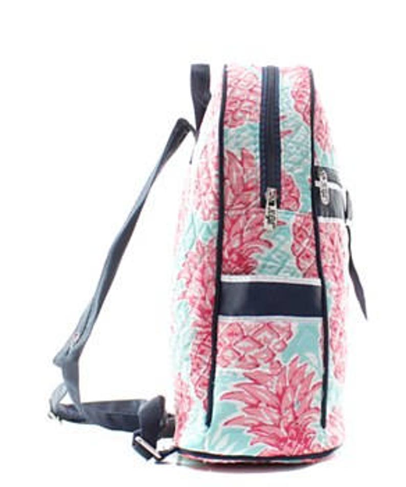 MonogrammedPersonalized Pineapple BackpackBookbag Toddler Bookbag Pink Pineapple Bookbag Diaper Bag