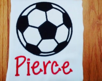 Personalized Soccer Ball Burp Cloth