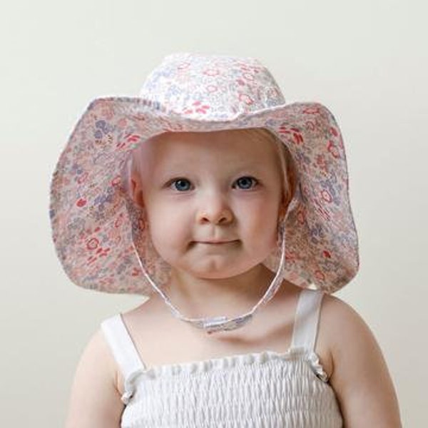Girls Rainbow Classic Bucket Sunhat