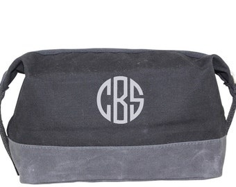 Monogramowany zestaw kosmetyków, Monogramowana kosmetyczka, Męska kosmetyczka, Prezent dla drużby, Prezent na studia