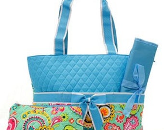 Marley Lilly Monogram Diaper Bag Monogrammed Quilted Diaper Bags