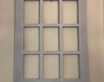 Country 9 pane window