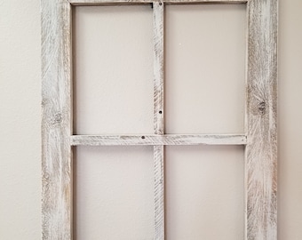 country large 4 pane wood window