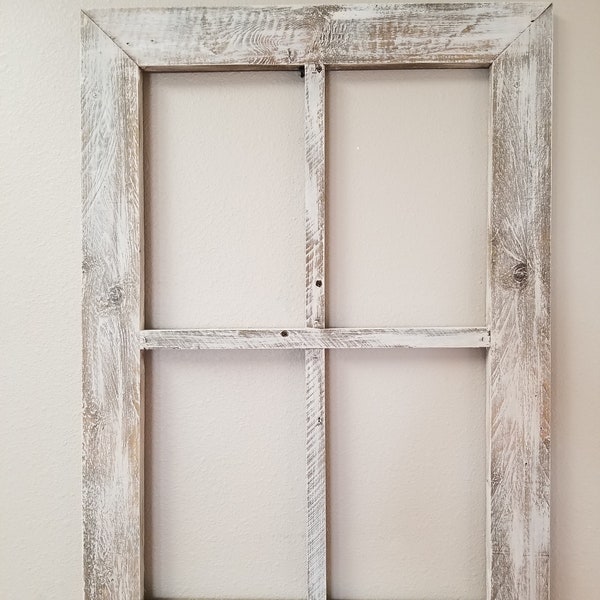 Farm style recycled wood large window