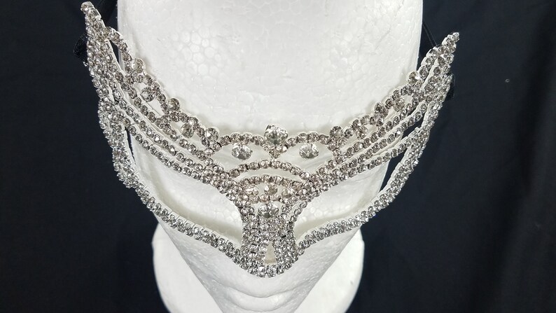 Wedding Prom Mardi Gras Crystal Masquerade Metal Mask Unisex Bridal Shower CM008
