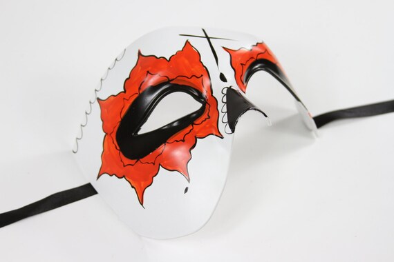 Hand Made Day of The Dead Dia De Los Muertos Venetian Masquerade Masks DOD001B