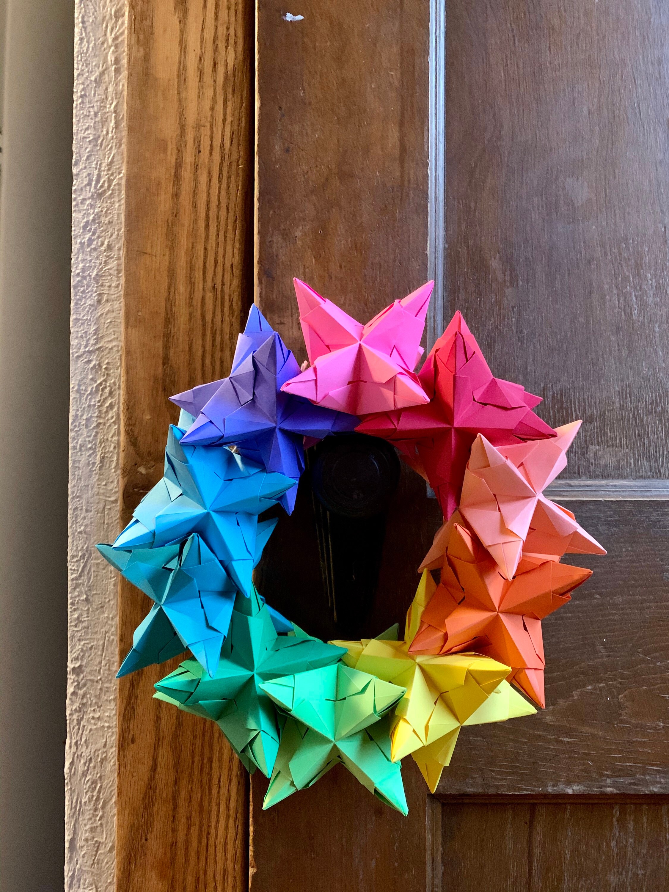 Rainbow Wreath 11 Etsy