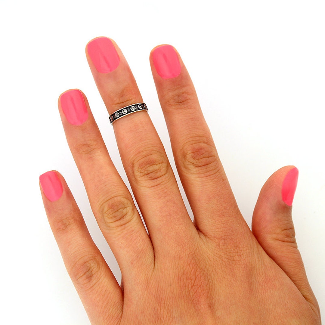 Sterling Silver Knuckle Ring Wheel Design Above Knuckle Ring Etsy