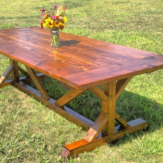 Items similar to Farmhouse Table (with X Trestle) on Etsy