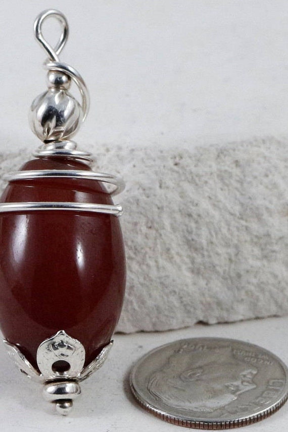 Carnelian Necklaces / Sterling Silver Necklaces /