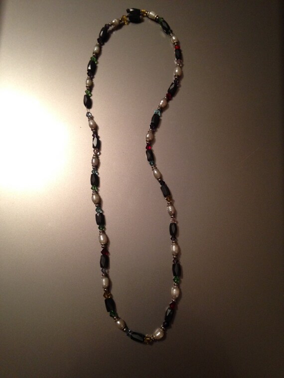 Vintage Necklaces /Hematite Necklaces /Multistone… - image 3