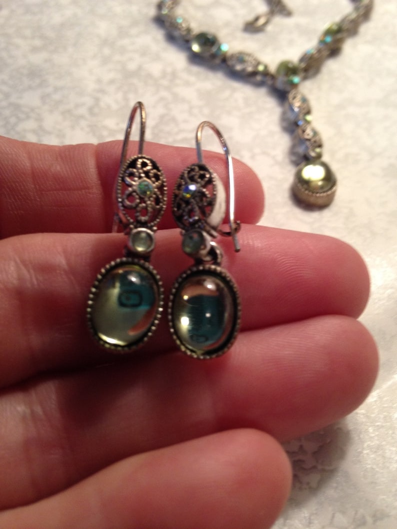 Avon Jewelry Sets / Vintage Necklaces / Avon Jewelry / Green Etsy