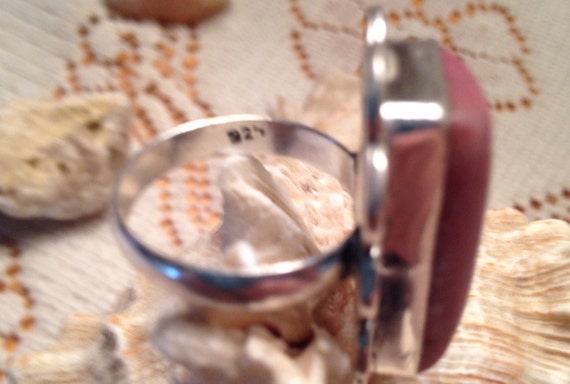 Rhodonite Rings / Sterling Silver Rings Rings Size 7 (Item#ER521) View 4