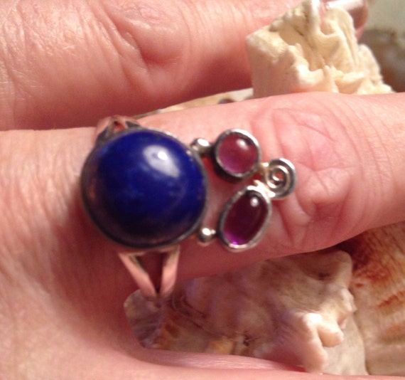 Multistone Rings / Lapis Rings / Amethyst Rings /… - image 2