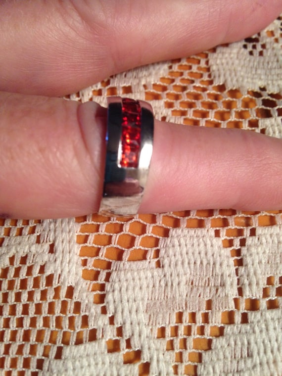 Garnet Rings / Vintage Rings /Multistone Rings / S