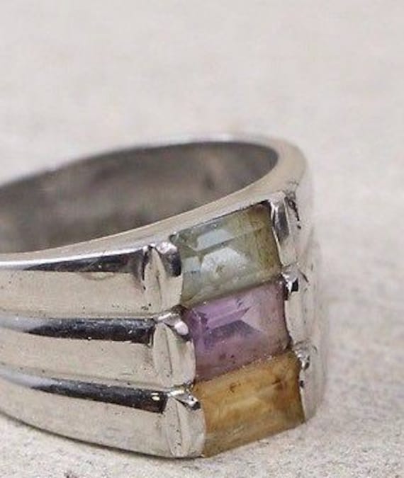 Multistone Ring / Mothers Rings / Sterling Silver