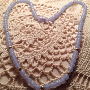 Vintage Avon Necklaces / Avon Necklaces / Blue Quartz Necklaces (Item#EN59)