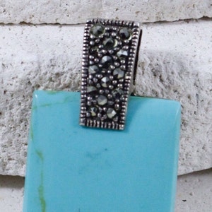 Turquoise Necklaces / Vintage Necklaces / Sterling Silver Necklaces /  Marcasite Necklaces (Item#EP389)