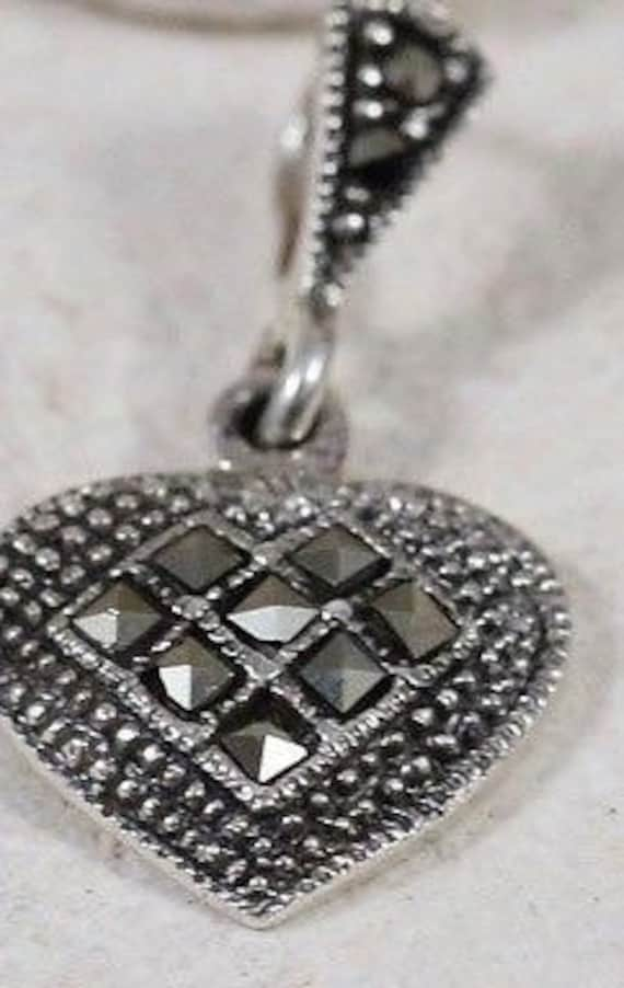 Heart Necklaces / Silver Necklaces / Marcasite Nec