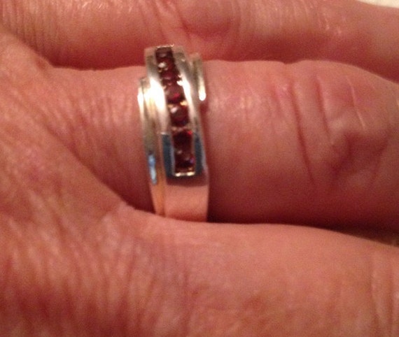 Vintage Rings / Garnet Rings / Multistone Rings /… - image 2