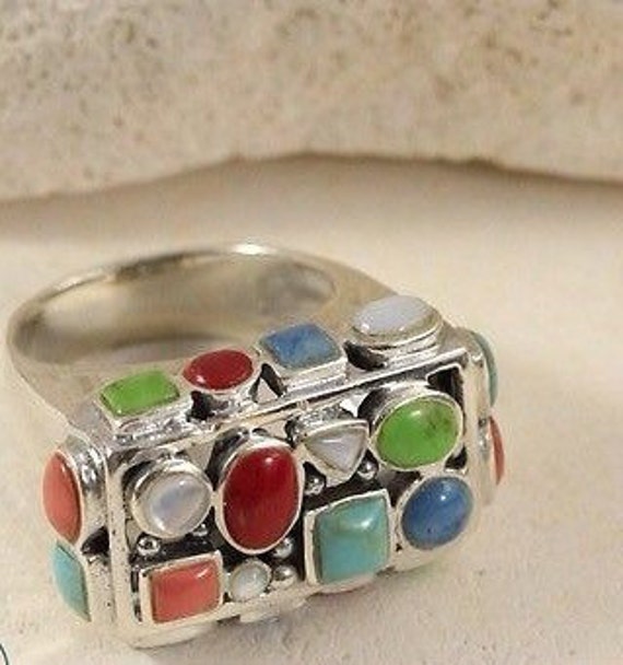 Vintage Rings / Multistone Rings / Turquoise Rings