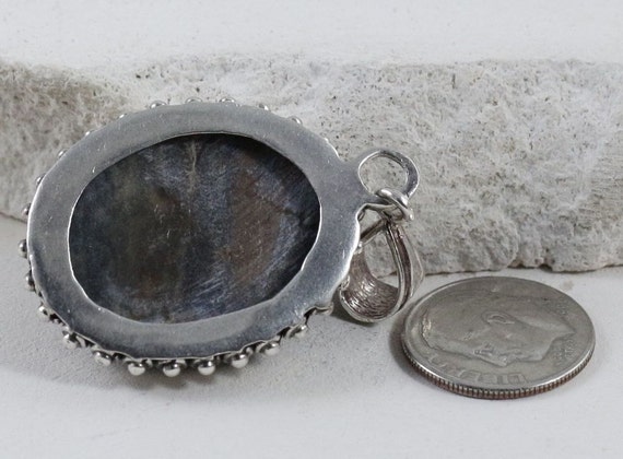 Vintage Sterling Silver Pendants / Bali Pendants … - image 2