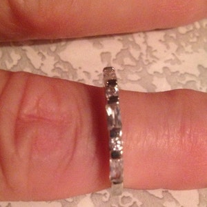 Engagement Rings / Vintage Rings / Multistone Rings / Sterling Silver Rings /Rings Size 6 (Item#ER159)