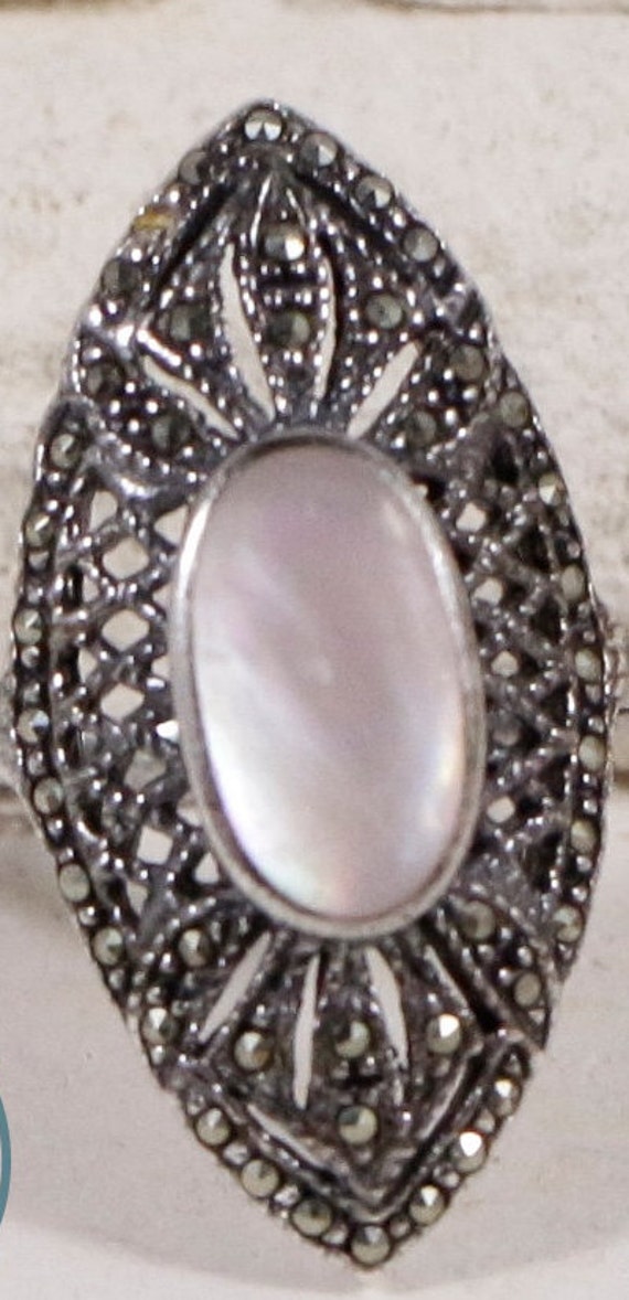 Vintage Rings / Multistone Rings / Sterling Silver