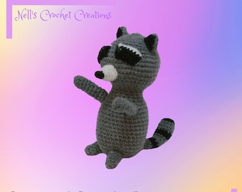 Amigurumi Raccoon, Stuffed Crochet Raccoon