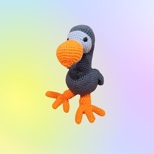 Amigurumi Dodo, Hand Crocheted Toy, Dodo Plushie,