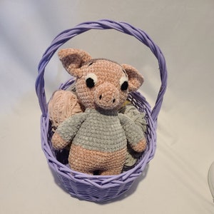 Amigurumi Pig, Handmade Crochet Pig