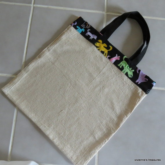 Items similar to Recycled cotton grocery bag. Repurposed cotton bag. Tote bag. on Etsy