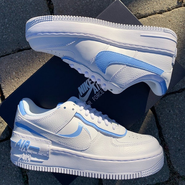 Baby Blue Shadow Custom Air Force 1's (AF1s)