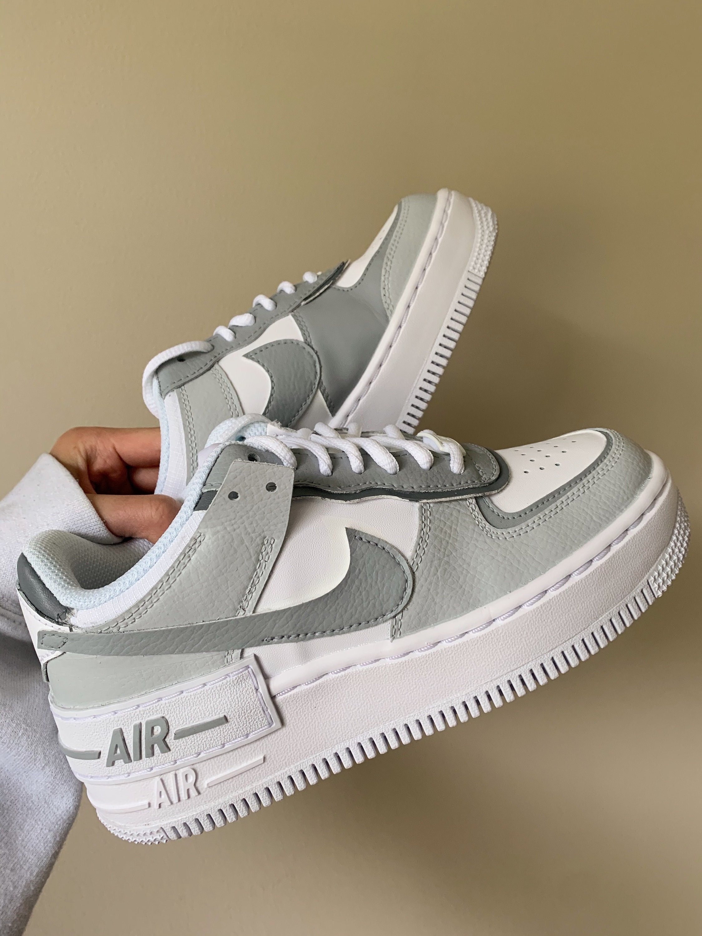 Grey Tones Custom Air Force 1 Shadow af1s - Etsy