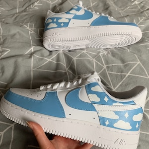 Royal Blue Clouds Custom Air Force 1's (AF1s)