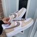 Beige + Brown Variation I Custom Air Force 1's (AF1s) 