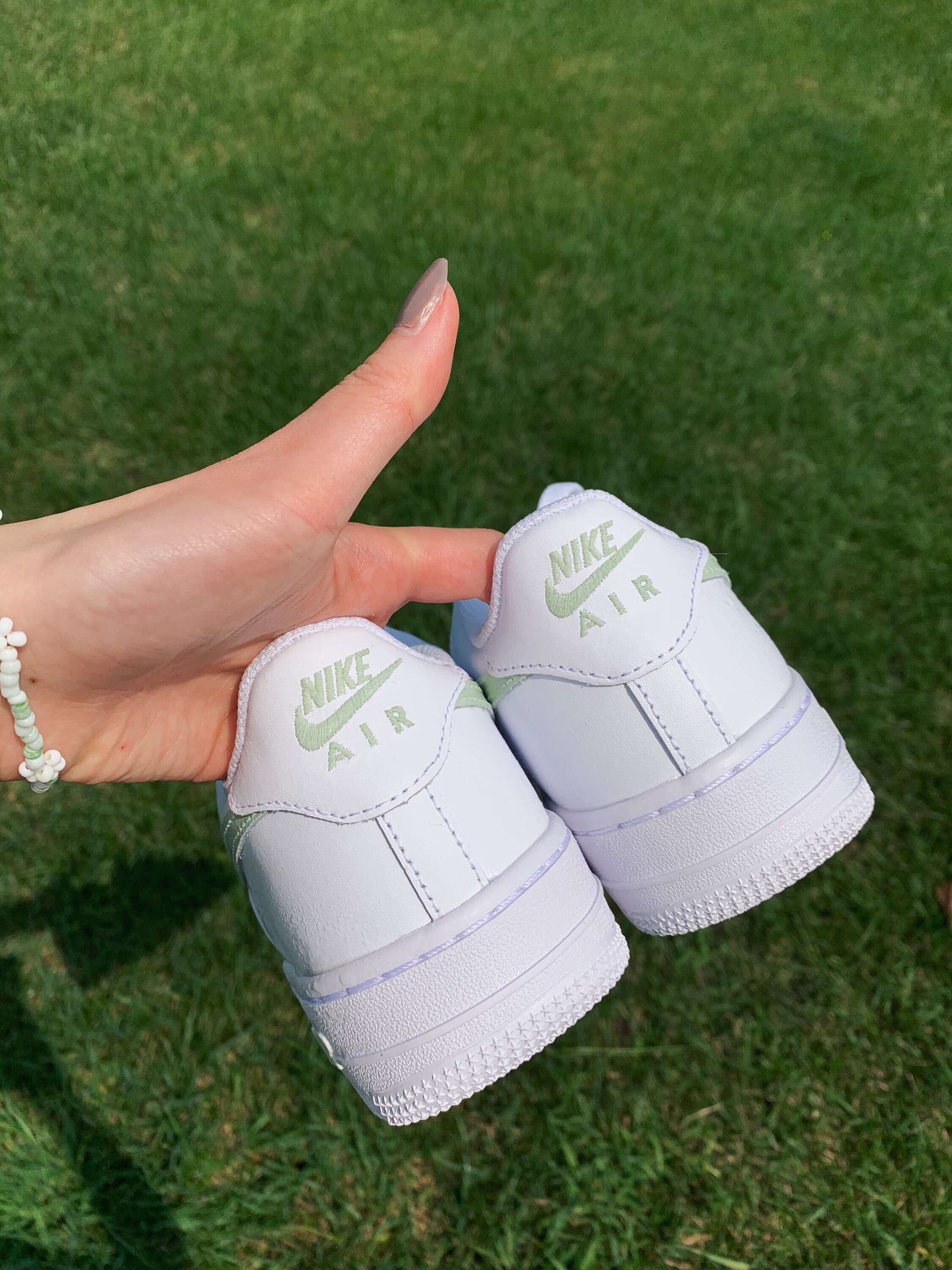 Sage Green Custom Nike Air Force 1 es AF1s | Etsy