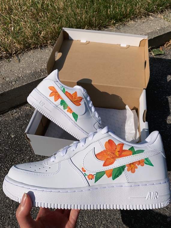 custom air force 1 orange