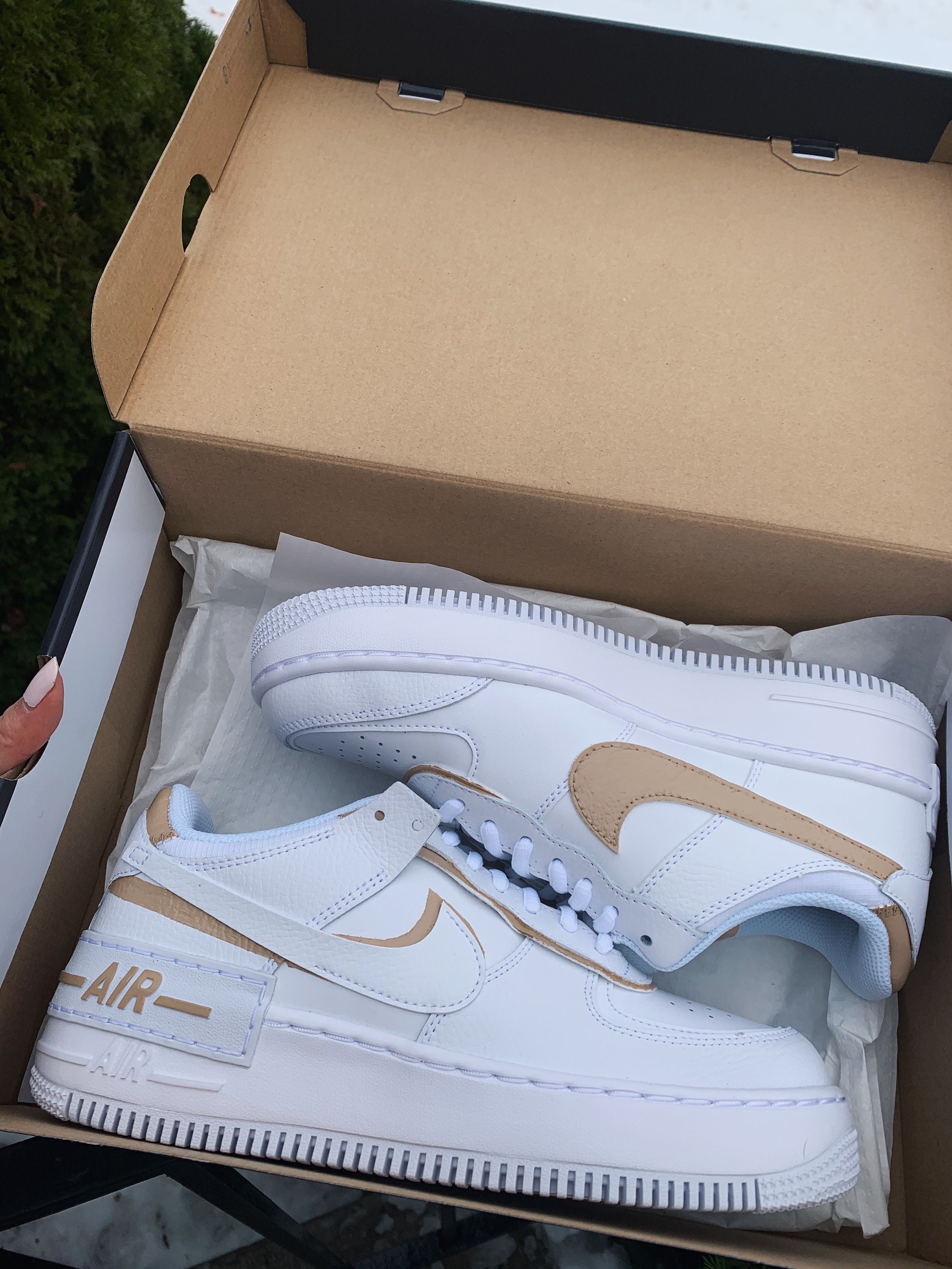 Tan Shadow Custom Air Force 1's af1s 