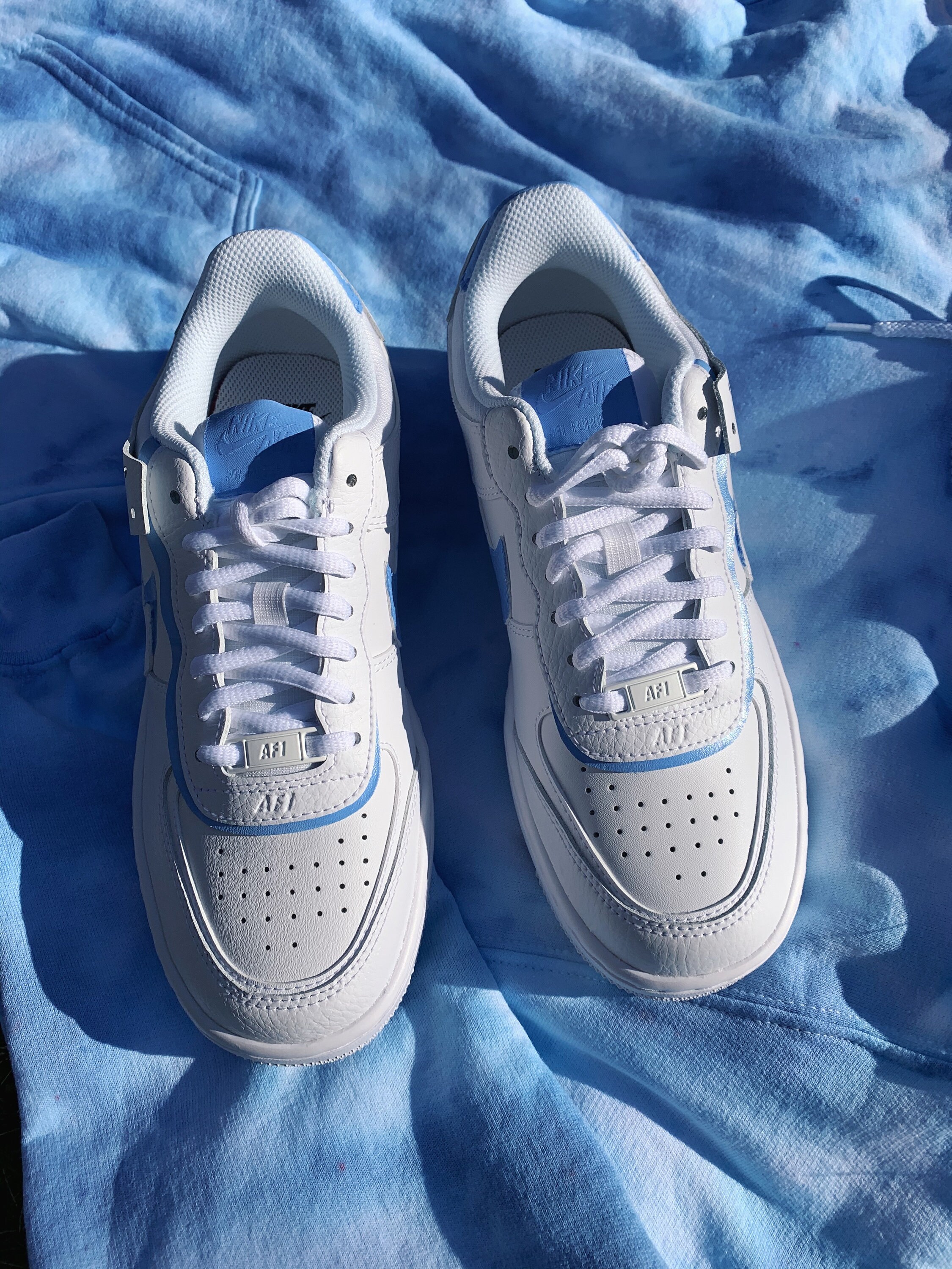 Baby blue af1 deals