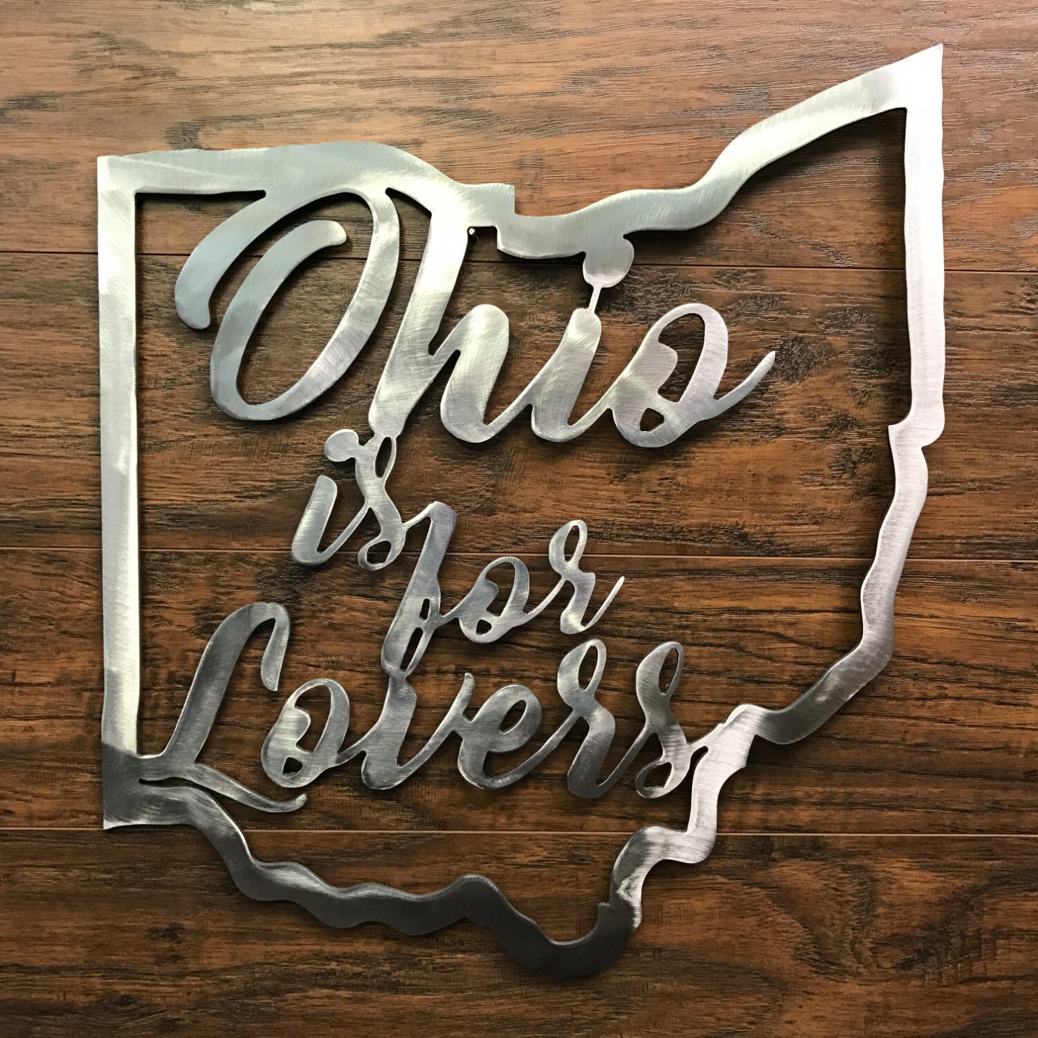 Ohio is for Lovers Ohio Outline Metal Sign Etsy