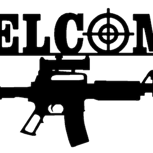 DXF File Welcome A/R 15 sign
