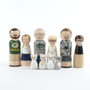 Mother's Day Gift Personalized family Peg Dolls image 7