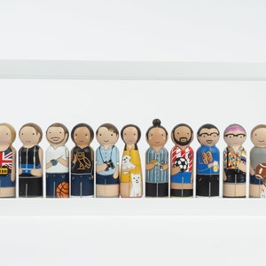 Mother's Day Gift Personalized family Peg Dolls image 8
