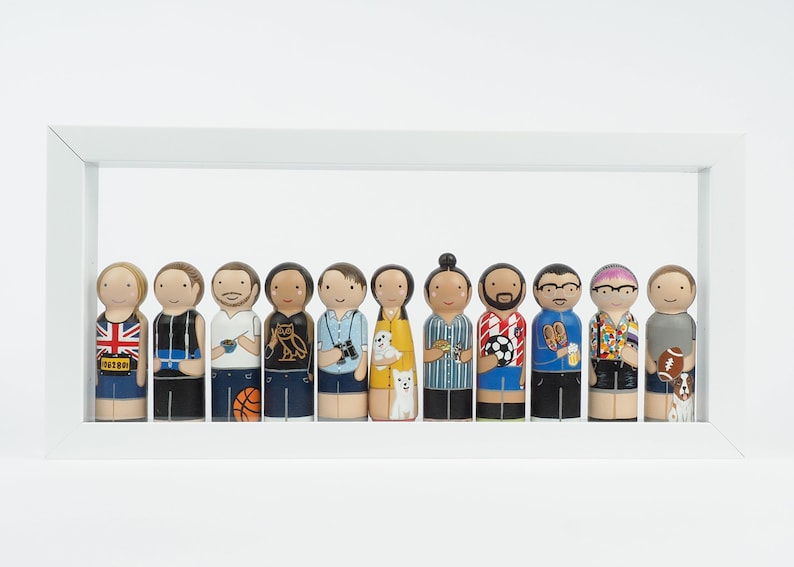 Mother's Day Gift Personalized family Peg Dolls image 8