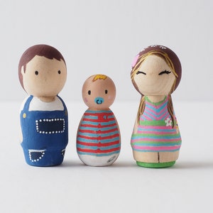 Personalized Family Peg Dolls imagem 6