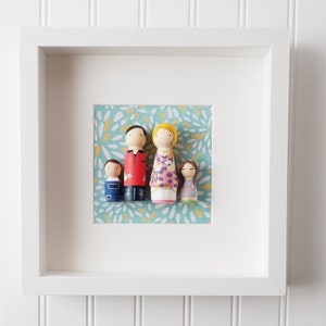 Mother's Day Gift Personalized family Peg Dolls image 1