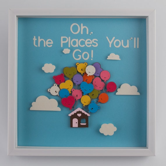 Oh The Places You Ll Go Dr Seuss Nursery Decor Etsy