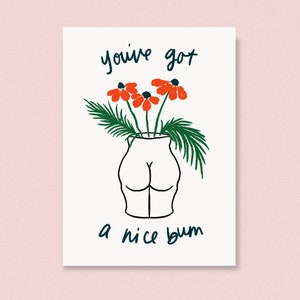 vous avez de belles fesses | Carte de voeux pour la Saint-Valentin